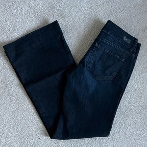 PAIGE “swan” wide leg dark denim jeans sz. 27